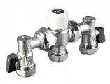 thermostatic failsafe mixing valve with MX valves TMV2/TMV3 D08